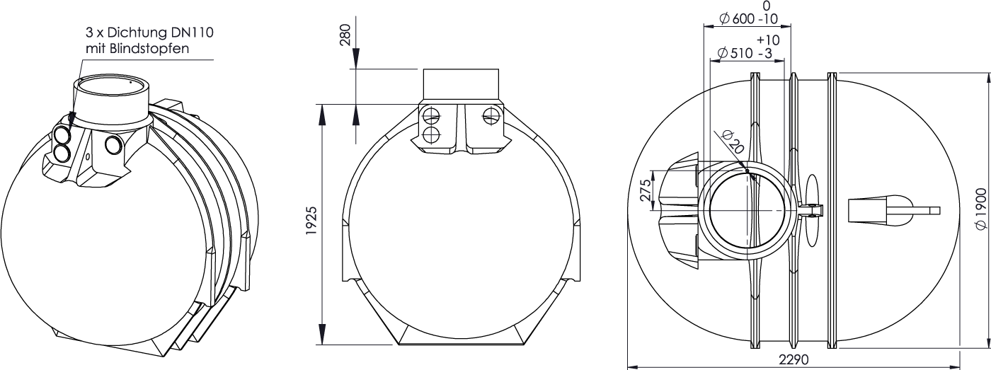 REGENTA BlueLine II 4.300 L Zeichnung