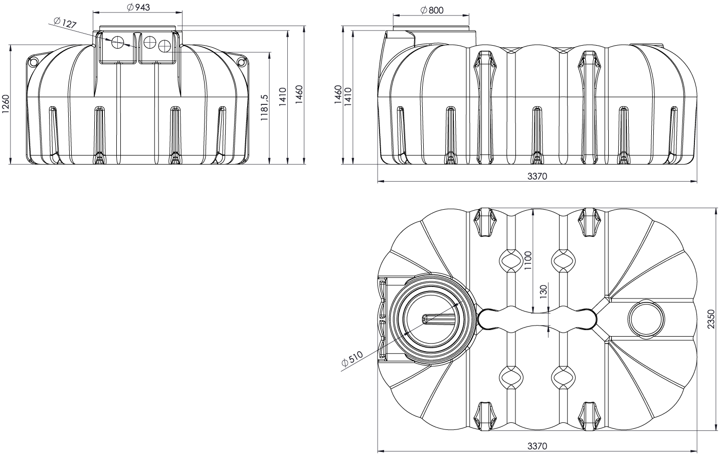 REWATEC NEO 7.100 L Zeichnung