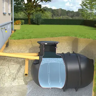 Erdtank für Regenwasser BlueLine Basic Erdtank BlueLine II Basic für Regenwasser