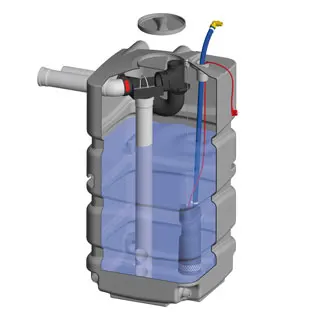Kellertank Anwendung Kellertank Anwendung für Regenwasser