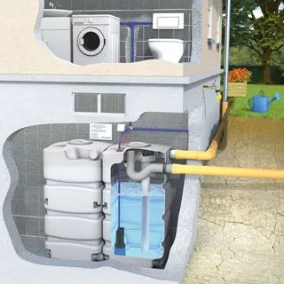 Kellertank Einbaubeispiel Kellertank Einbaubeispiel