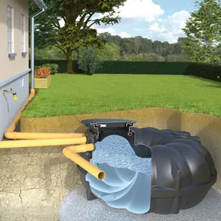Regenwasserzisterne 5000 L Neo Basic Regenwasserzisterne 5000 L Neo Basic von Rewatec