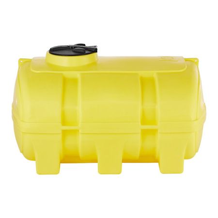 Löschwasser Fass 1000 Liter Kunststoff gelb Seitenansicht
