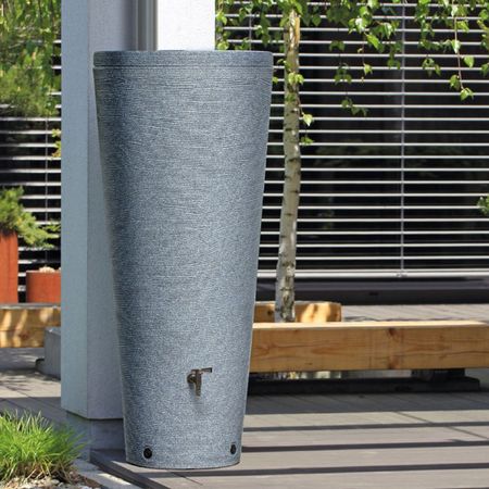 Regentonne granit grau VARESE 210 Liter