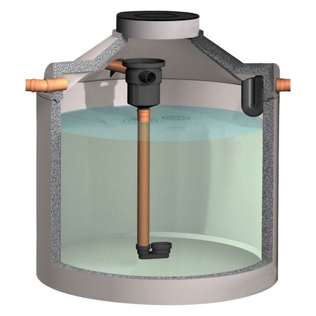 Betonzisterne inkl. Korbfilter-Set Inox