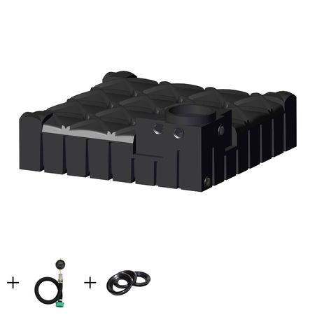 Retentionszisterne REGENTA flach 3000 L Drossel 0,07 - 0,45 l/s