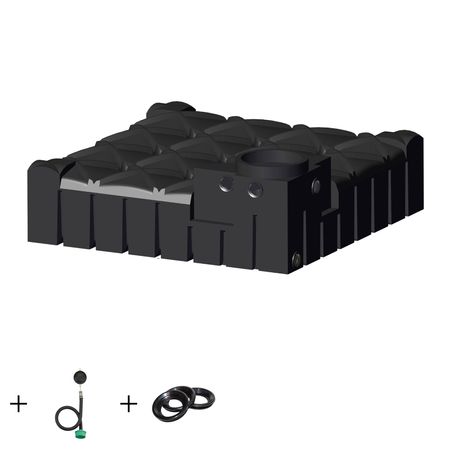 Retentionszisterne REGENTA flach 3000 L Drossel 0,66 - 1,64 l/s