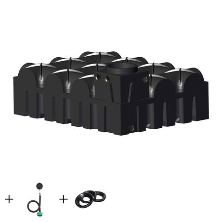 Retentionszisterne REGENTA flach 5000 L Drossel 0,66 - 1,64 l/s