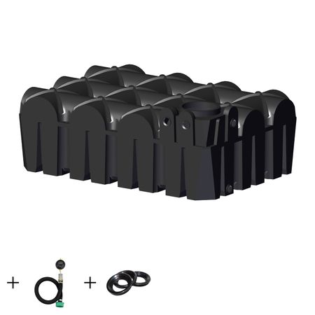 Retentionszisterne REGENTA flach 7500 L Drossel 0,07 - 0,45 l/s