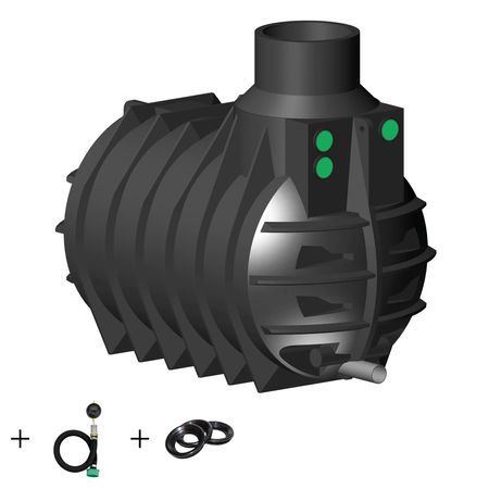 Retentionszisterne REGENTA 3000 L Drossel 0,07 - 0,45 l/s