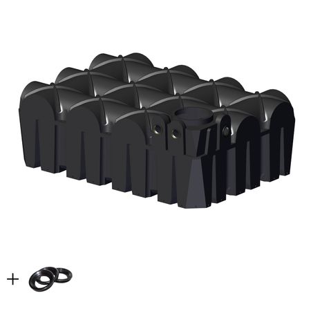 Rigole - Regenwasserversickerung REGENTA Flachtank 7500 L