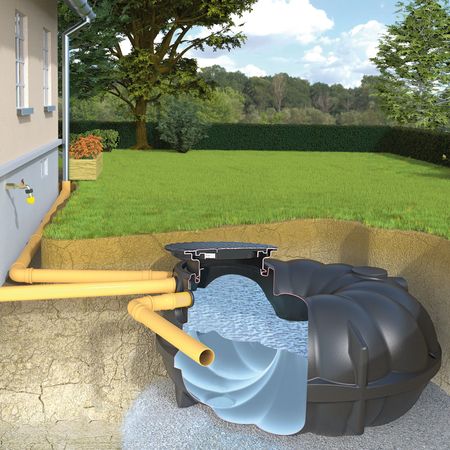 Zisterne NEO 1500 Liter SOLO Einbau