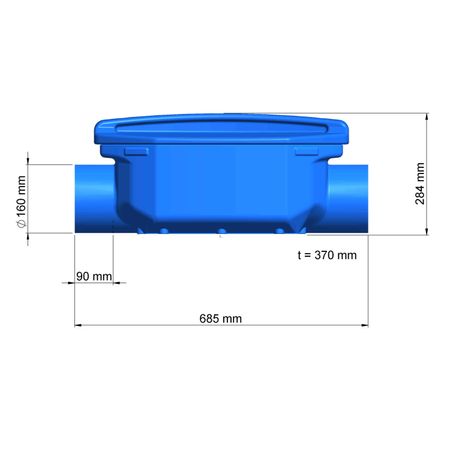 Regenwasserfilter Verieselungsfilter DN 150 Abmessungen