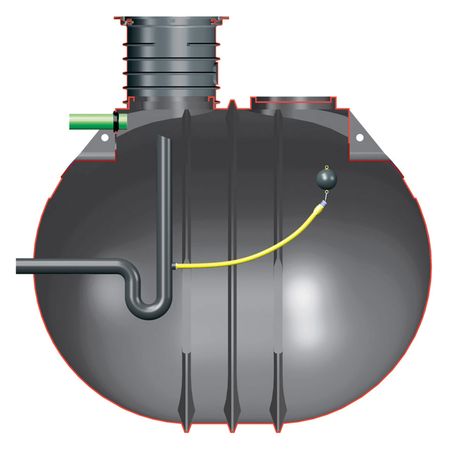 Zisterne für Retention BlueLine II 2600 Liter Querschnitt