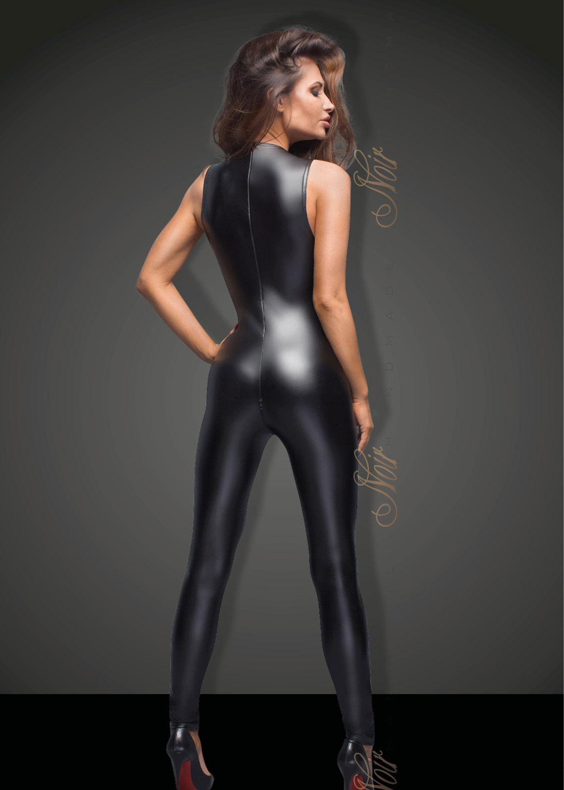 wetlook playsuit