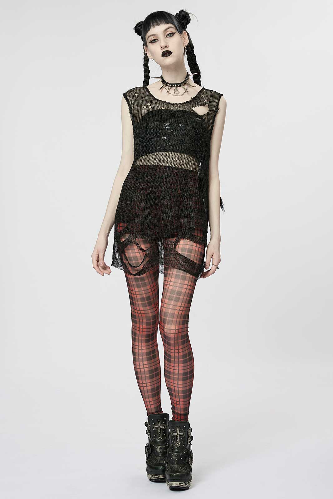 Red Tartan Tights