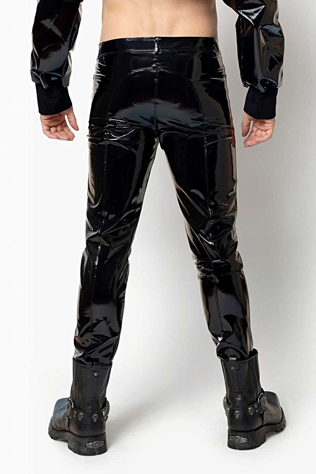 Joss, men's faux leather trousers - Patrice Catanzaro Official Website