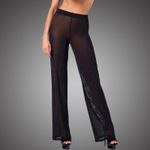 NOIR HANDMADE Onyx Sheer Palazzo Pants