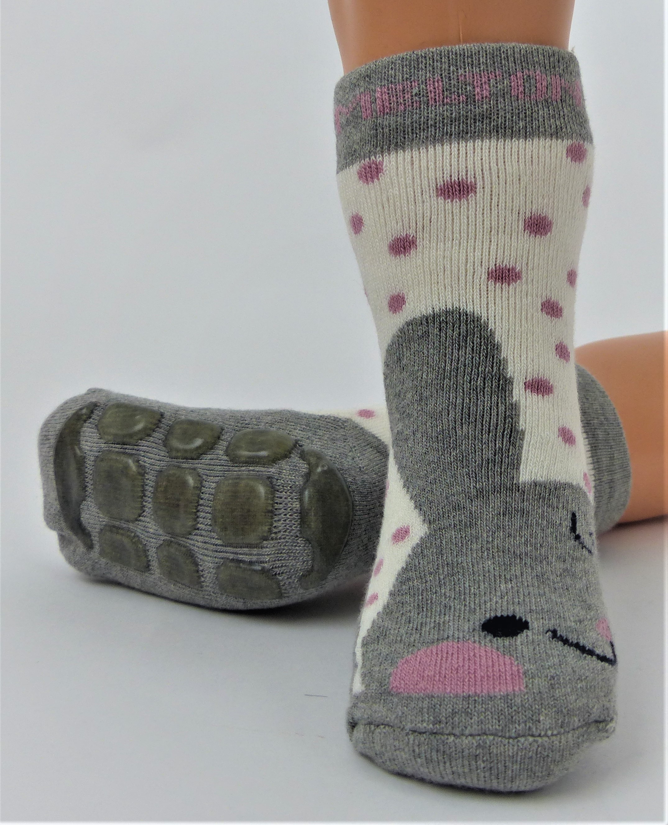 Shimasocks Kindersöckchen Vollplüsch mit Antirutschsohle