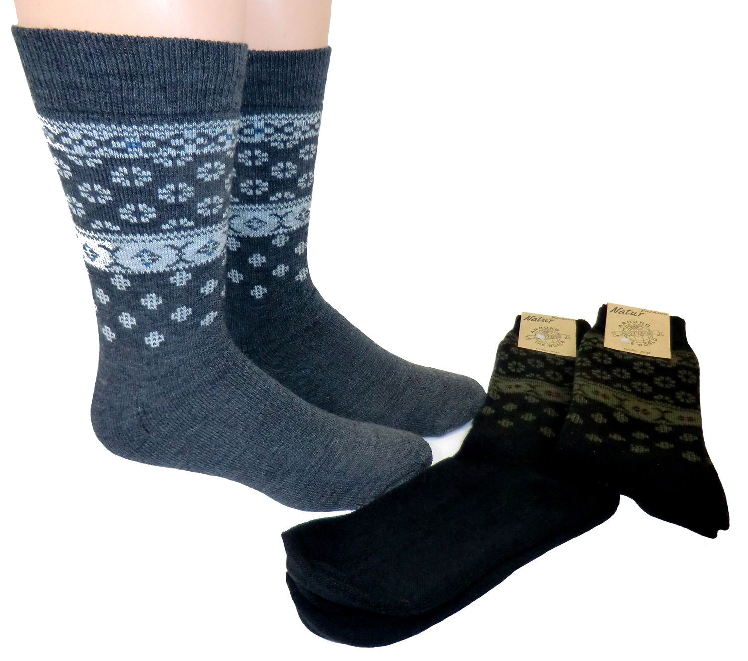 Shimasocks Unisex Thermo Socken Dreierpack