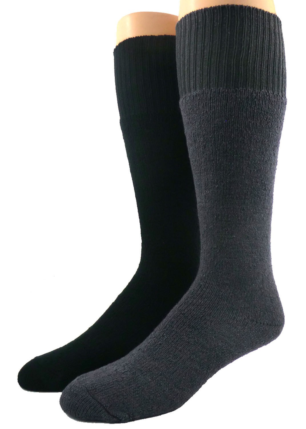 Shimasocks Herren Thermo Kniestrümpfe Kieler Fischerei Kniestrumpf Plüsch, extra warm, grau, schwarz