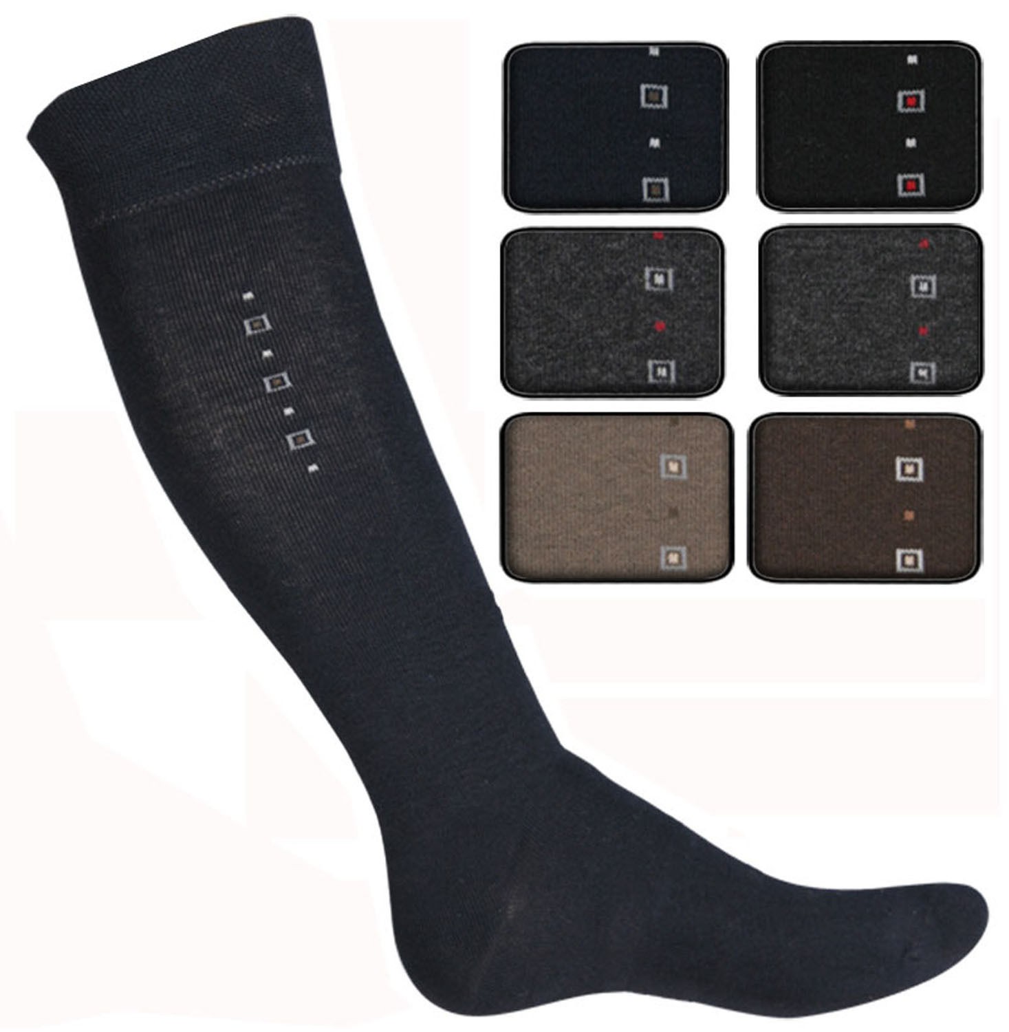 Shimasocks Herren Kniestrümpfe ohne Gummi Diabetiker geeignet