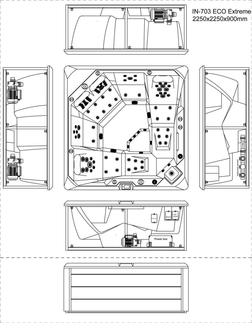 Außenkissen 50x50cm Cancun-Grün | Wasserdicht & Recycelt | Für Garten & Pool