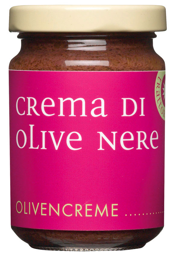 Crema di Olive Nere Glas 130gr. - Olivencreme Crema di Olive Nere Glas 130gr. - Olivencreme