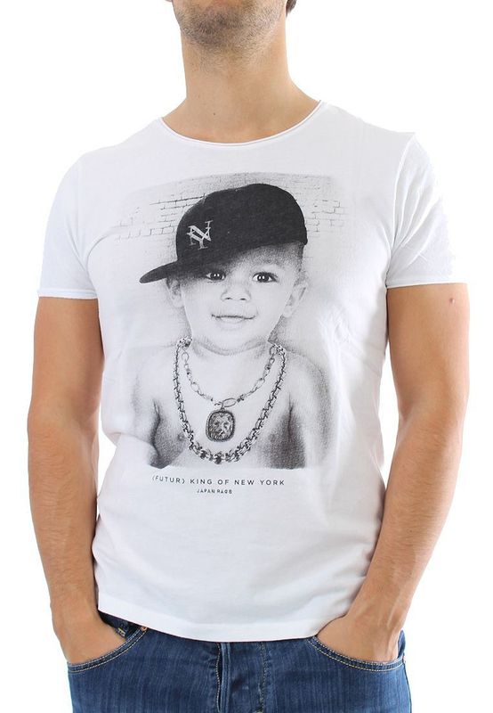 Japan Rags T-Shirt Men - LYNBROCK - White Ansicht