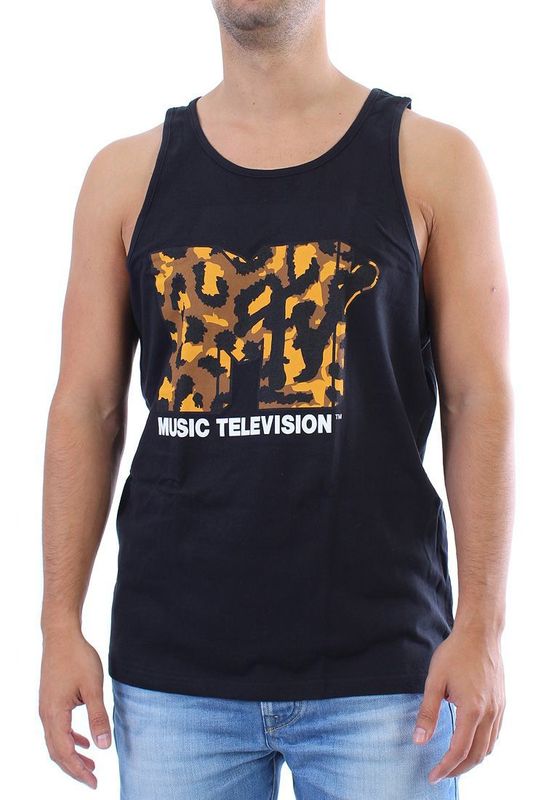 Starter Tank Men - LEOPARD VEST - Black-Leo Ansicht