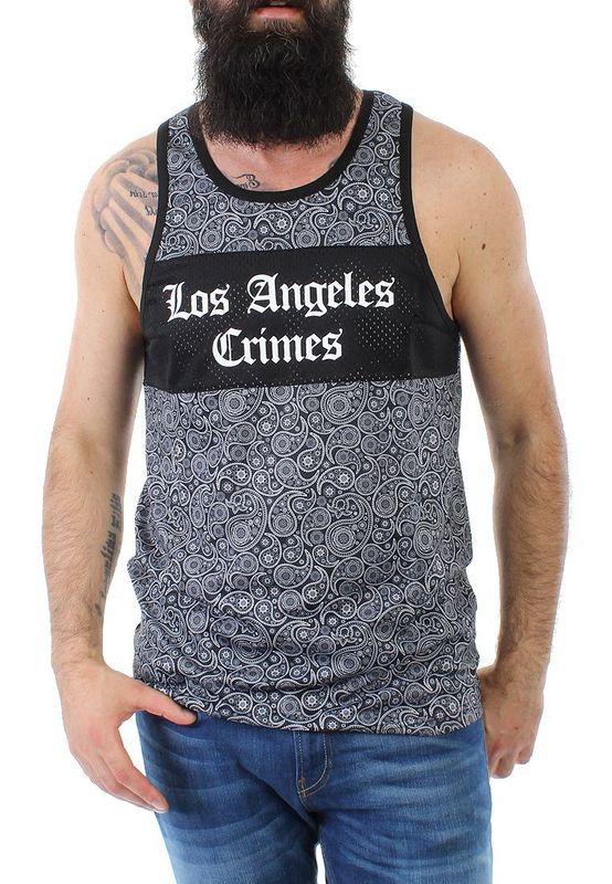 Cayler & Sons Tank Men CRIMES MESH Paisley White Ansicht