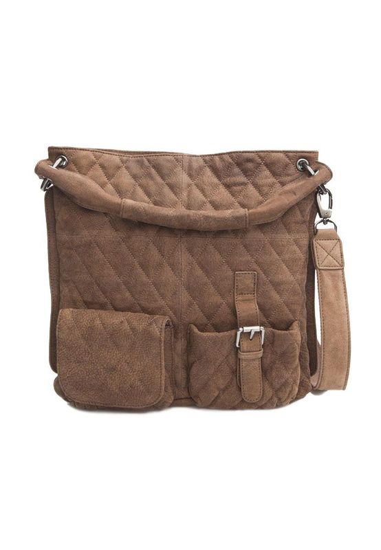 Schuhtzengel Tasche PALOMA Cracked Brown Ansicht