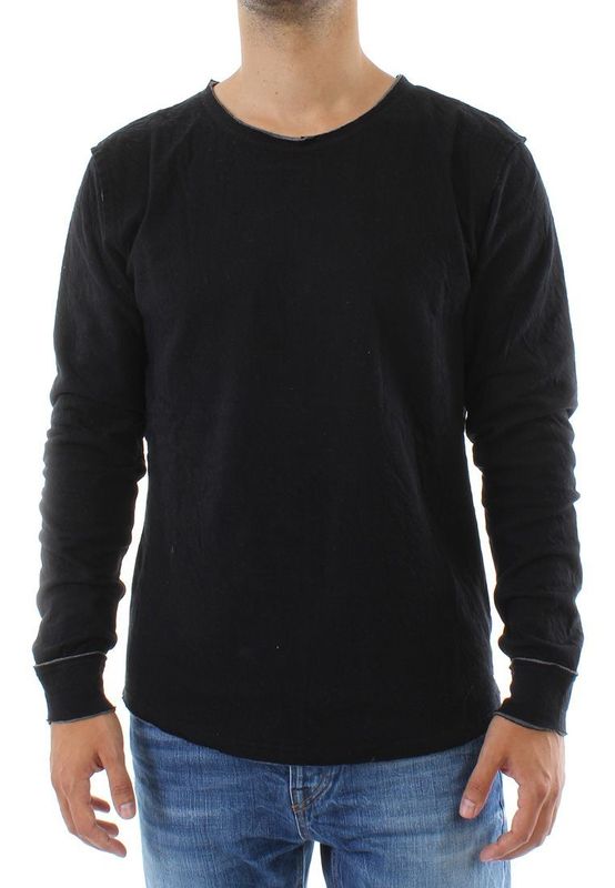 Solid Sweatshirt Men ROSALIO Black Ansicht
