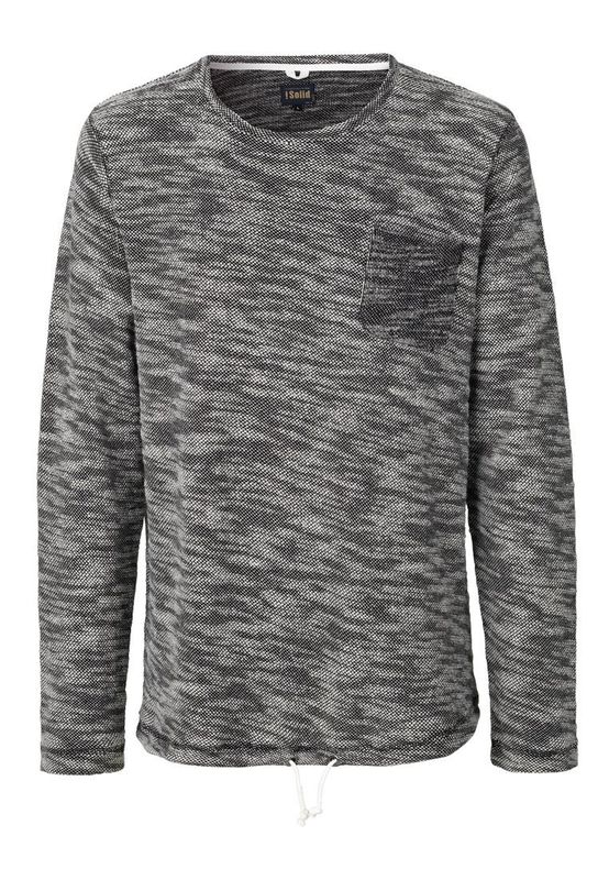 Solid Pullover Men SWEAT SATHISH Oyster Grey Ansicht