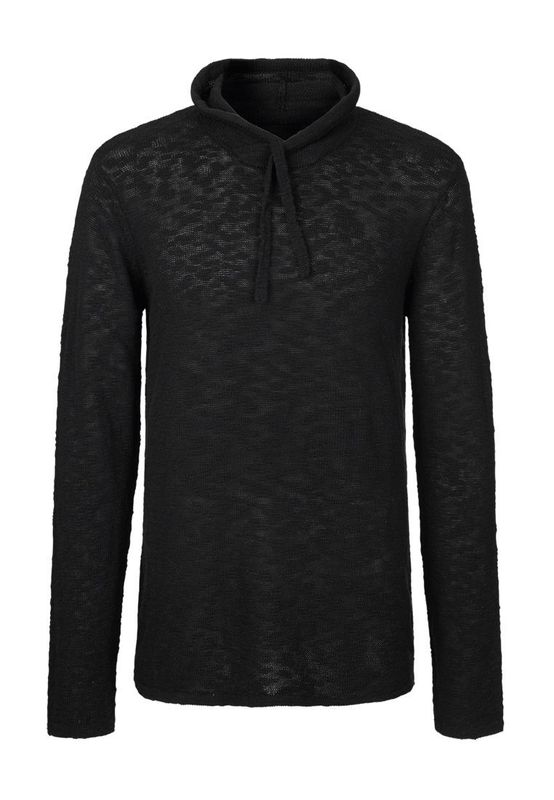 Solid Pullover Men STEFFAN Jet Black Ansicht