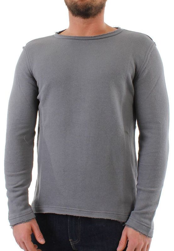 Solid Pullover Men KNIT STORM Mid Grey Ansicht