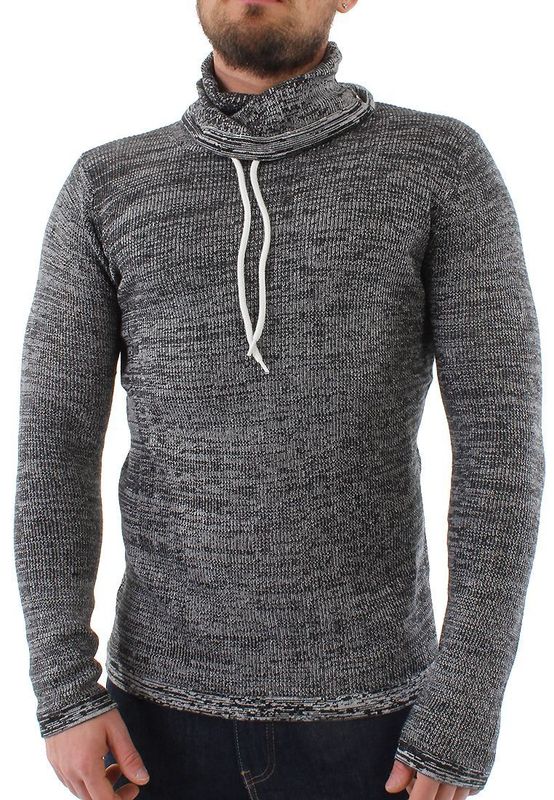 Solid Pullover Men REGIS Black Ansicht
