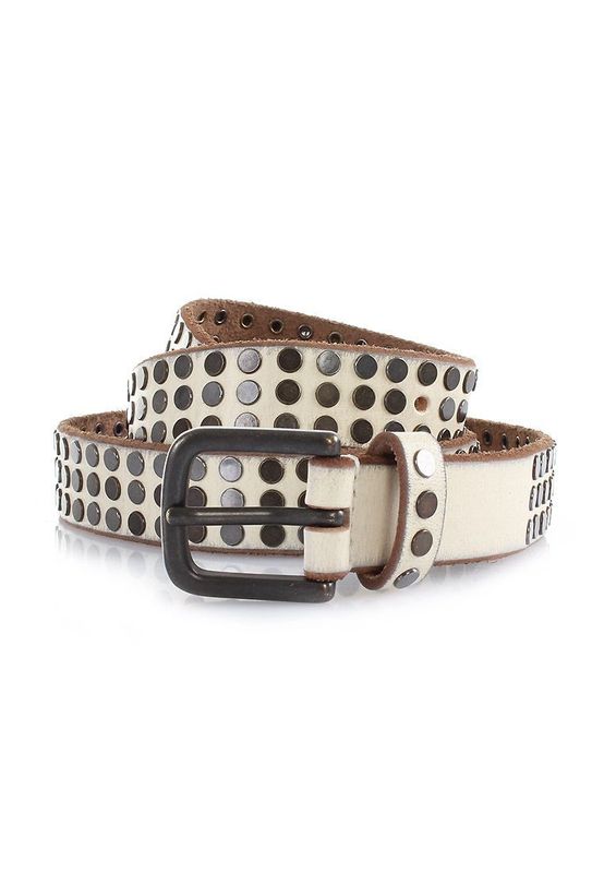 Cowboysbelt Nietengürtel Women 259107 Weiß 201 Ansicht