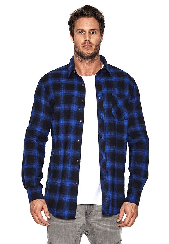 Nena & Pasadena Hemd Men AIRWOLF Rugged Blue Ansicht