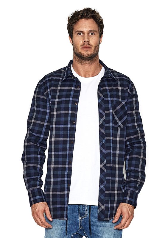 Nena & Pasadena Hemd Men AIRWOLF Eclipse Check Ansicht