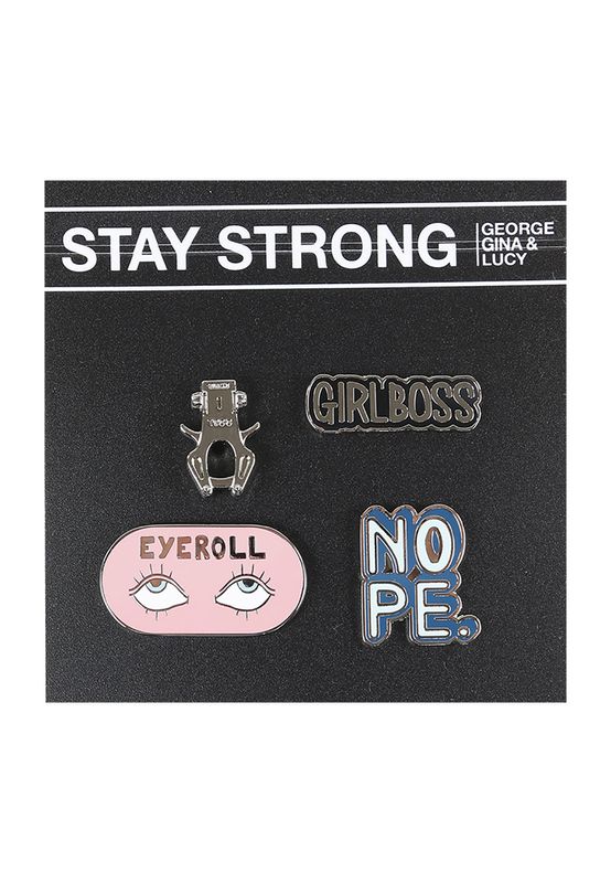 George Gina & Lucy Pins PIN IT GIRL BOSS Mixed 901 Mehrfarbig  Ansicht