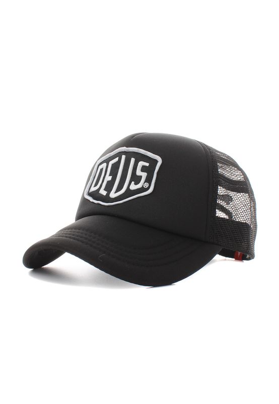 Deus Trucker Cap BAYLANDS DMS07875 Schwarz Ansicht