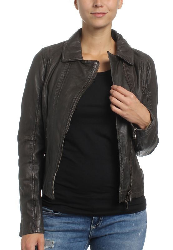 Oakwood Damen Lederjacke SPHERE 62056 Brown 529 Ansicht