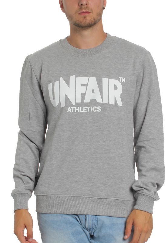 Unfair Athletics Herren Sweatshirt CLASSIC LABEL CREWNECK UNFR18-004 Grau Grey  Ansicht