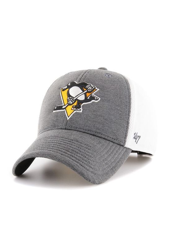 47 Brand Haskell MVP Cap PITTSBURGH PENGUINS HSKEL15SZV-CC Weiß Grau Ansicht