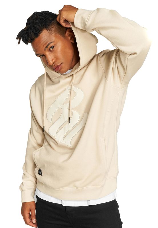 Rocawear Hoody Herren LOGO STICH RWHD021BG Beige Creme Ansicht