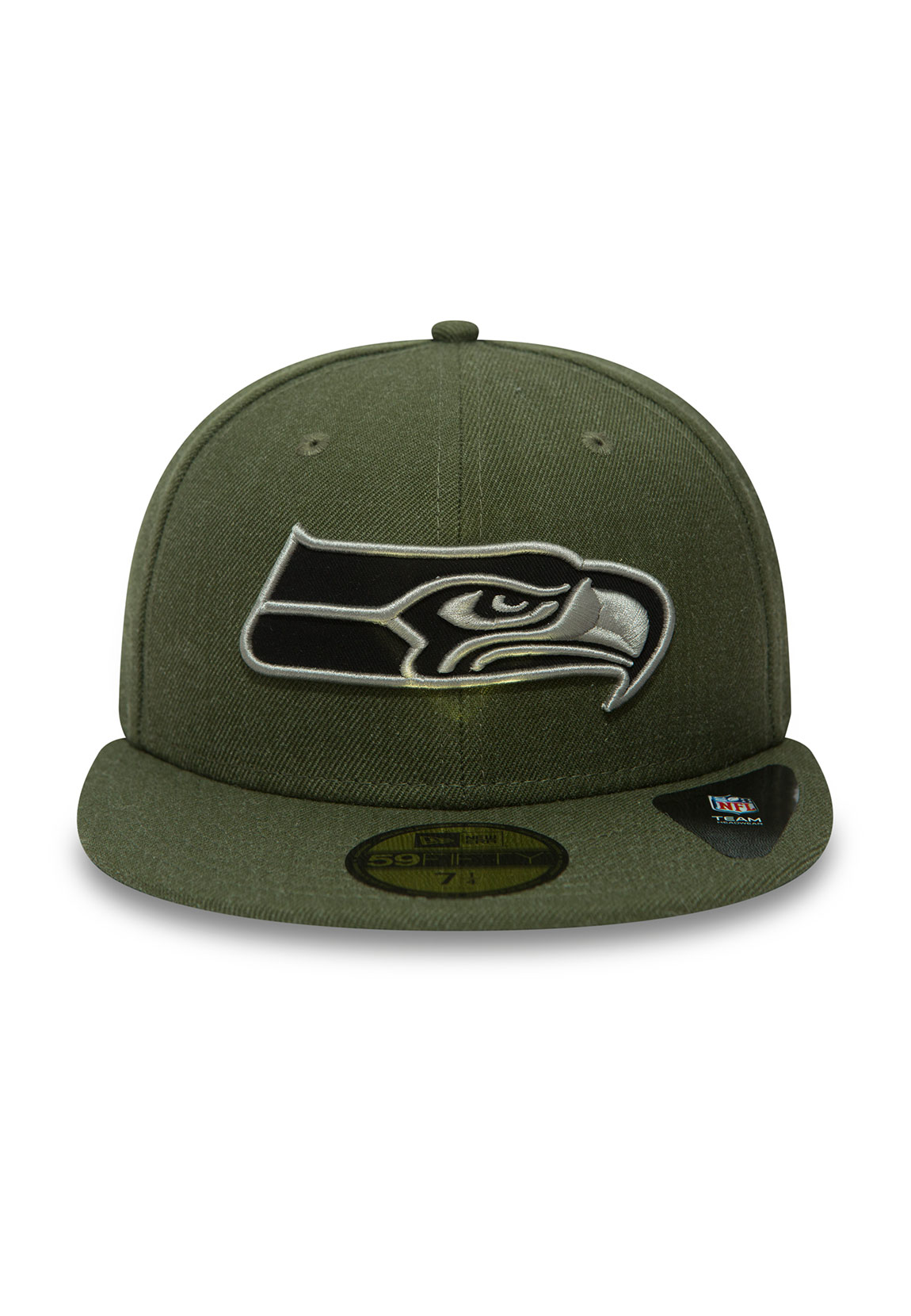New Era Heather 59Fifty Cap Seattle Seahawks Grau Dunkelblau