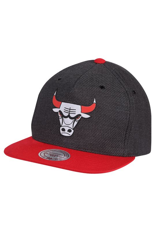 Mitchell & Ness Cap INTL256 CHICAGO BULLS Grau Rot Ansicht