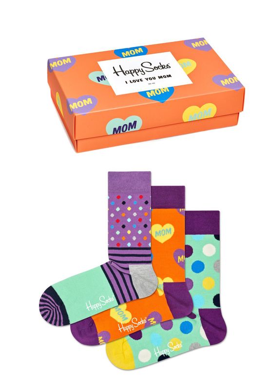 Happy Socks Geschenkbox I LOVE YOU MOM GIFT BOX XMOT08-7300 Orange Ansicht