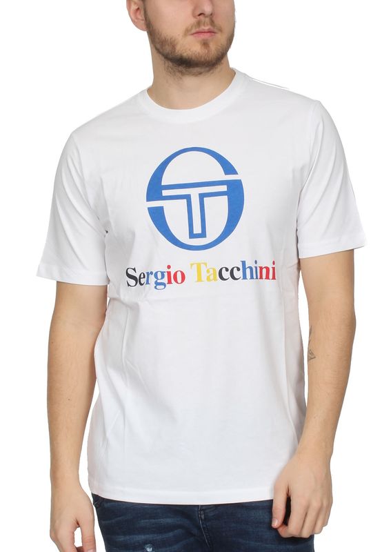Sergio Tacchini T-Shirt Herren CHIKO 038049 White Multicolor Ansicht